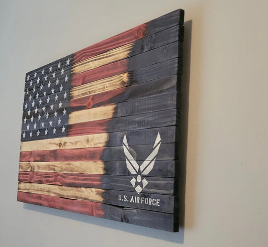 U.S. Air Force Wooden American Flag