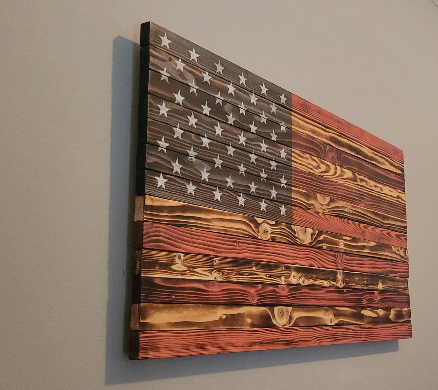 Wooden American Flag