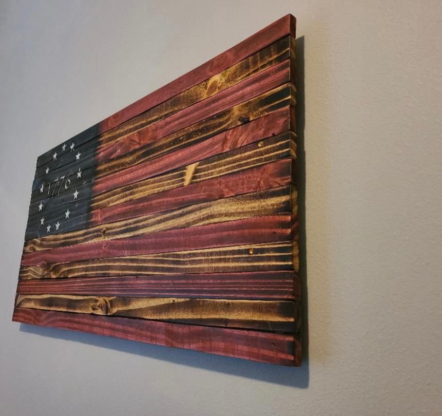 1776 Wooden American Flag