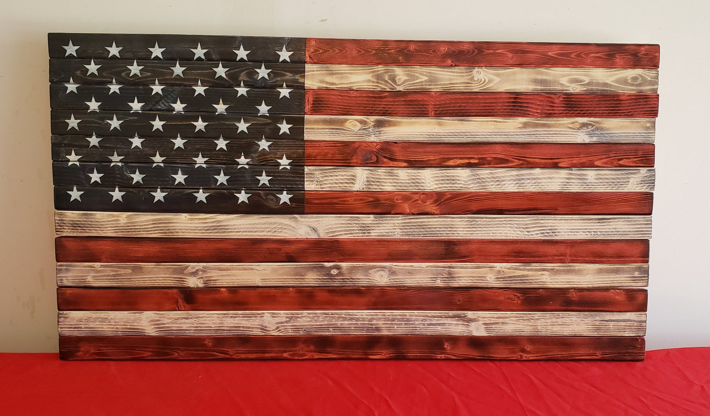 Wooden American Flag