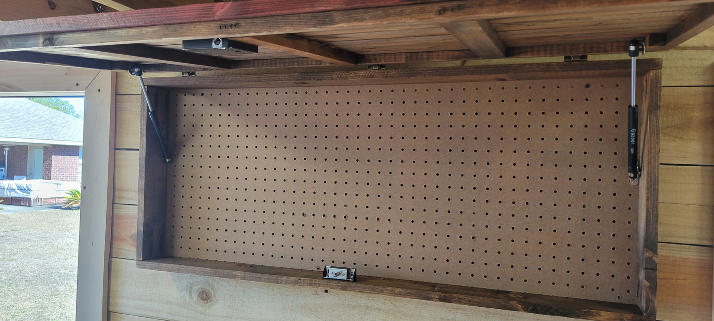 Concealed Cabinet 1 Door Wooden Patriots American Flag