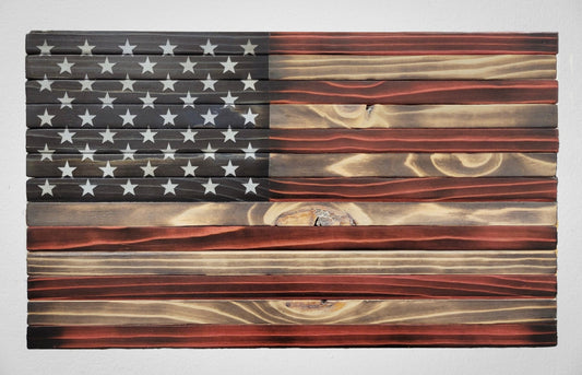 Wooden American Flag