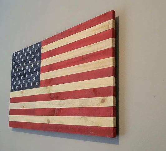 Wooden American Flag