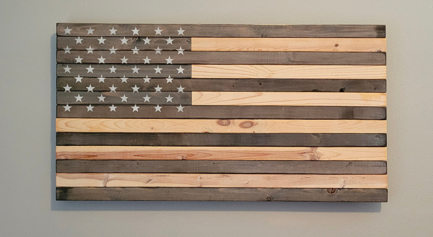 Wooden American Flag