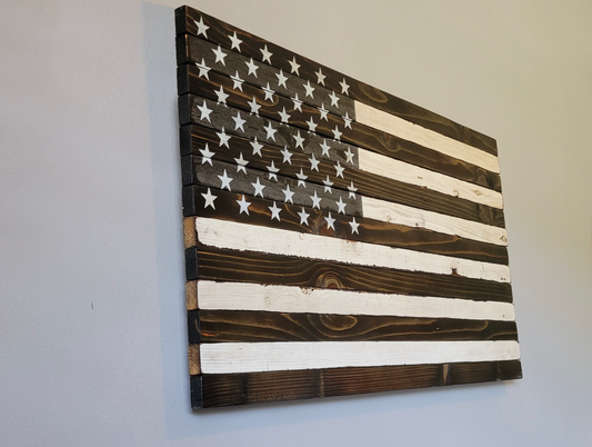 Wooden American Flag