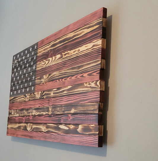 Wooden American Flag