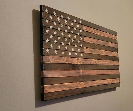 Wooden American Flag