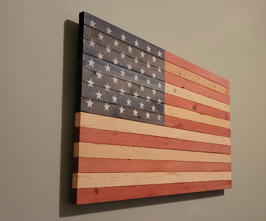 Wooden American Flag