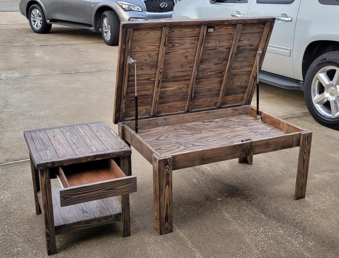 Handmade Concealed Coffee Table