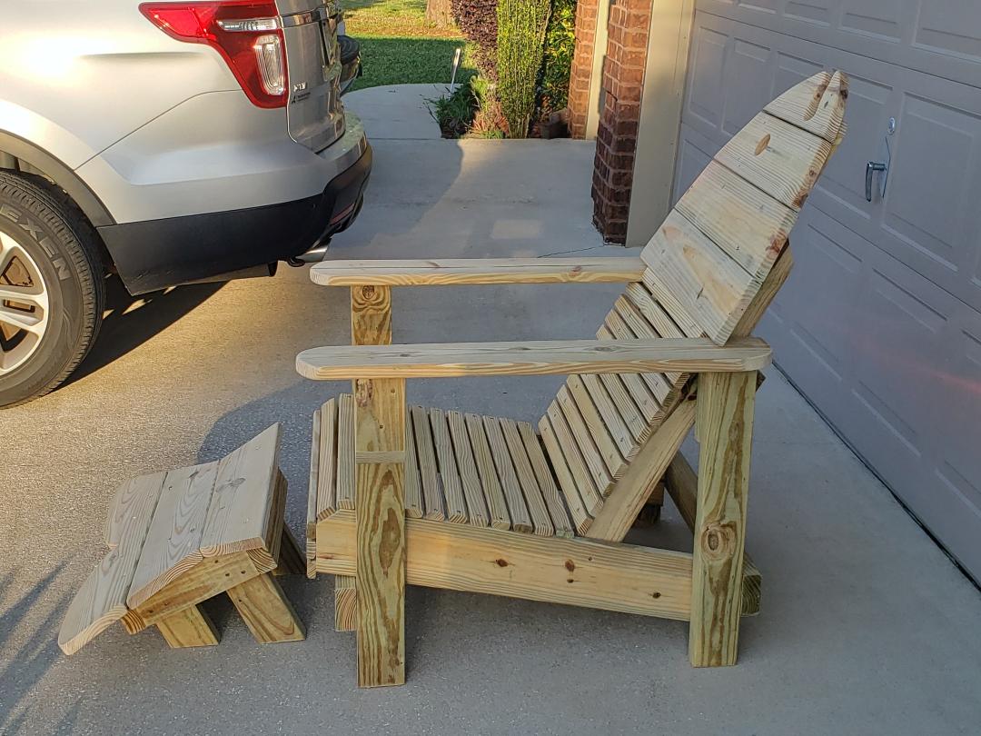 Handmade Fish Adirondack Chair